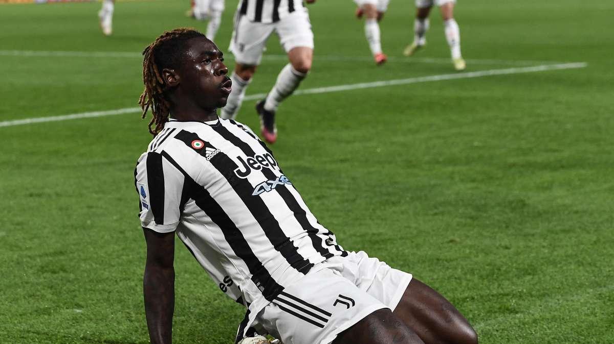 Juventus avanti 1-0 sulla Roma all'intervallo. Per ora decide Kean