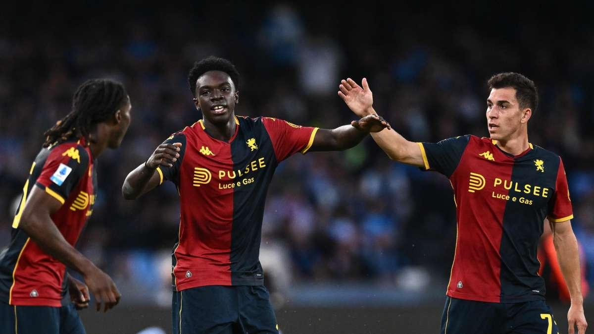 Serie A: Genoa avanti sul Napoli all'intervallo grazie a Ekhator