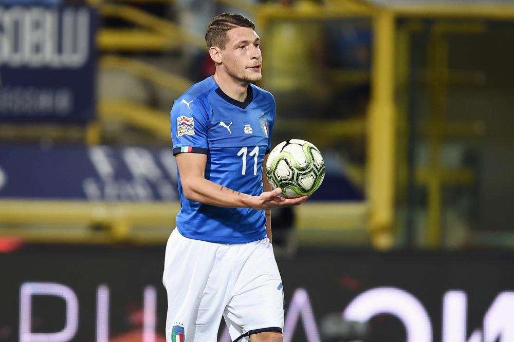 Italia avanti di due all'intervallo, bene Belotti che fa l'assist del raddoppio