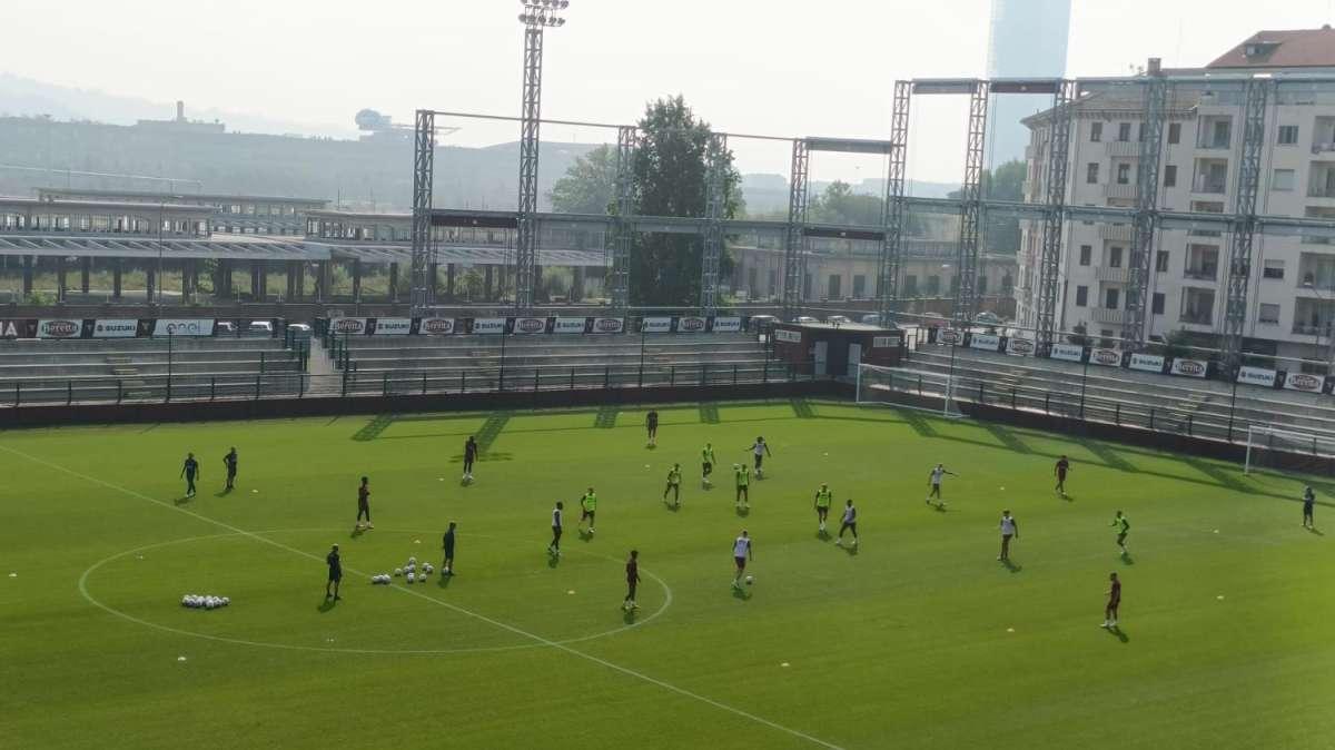 Allenamento in vista della Juventus al Filadelfia per il Torino: presenti circa 300 tifosi, tanti giocatori assenti per infortunio
