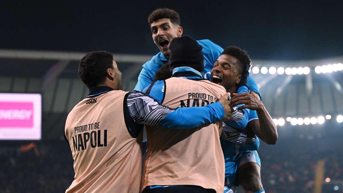 Serie A: il Napoli ribalta la partita nel secondo tempo e batte l'Udinese 3-1