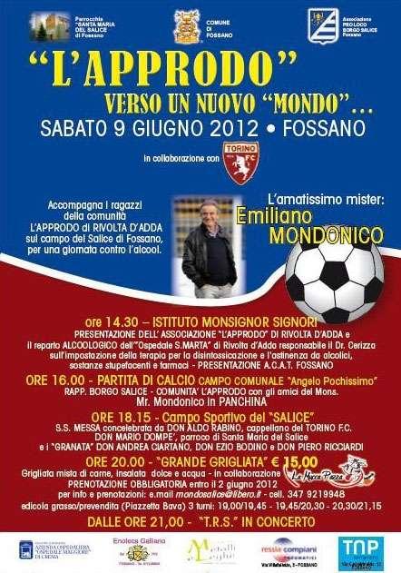Emiliano Mondonico e Don Aldo Rabino a Fossano il 9 giugno 2012