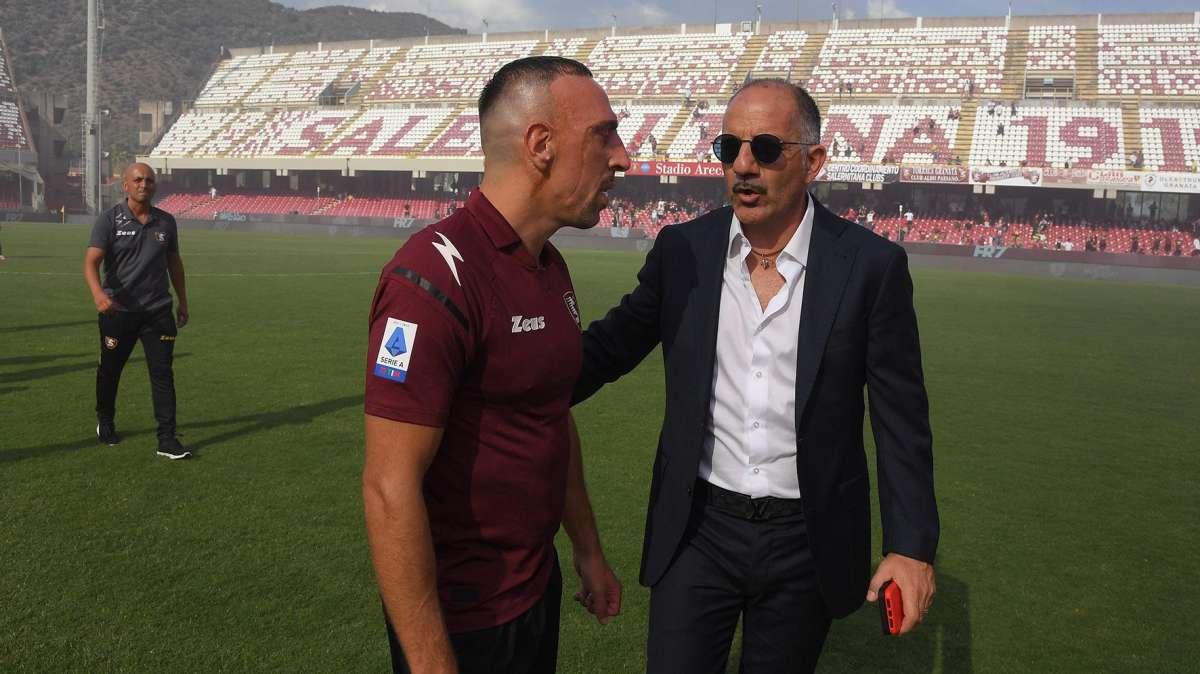Salernitana, 23 convocati da Castori: c'è anche Ribéry