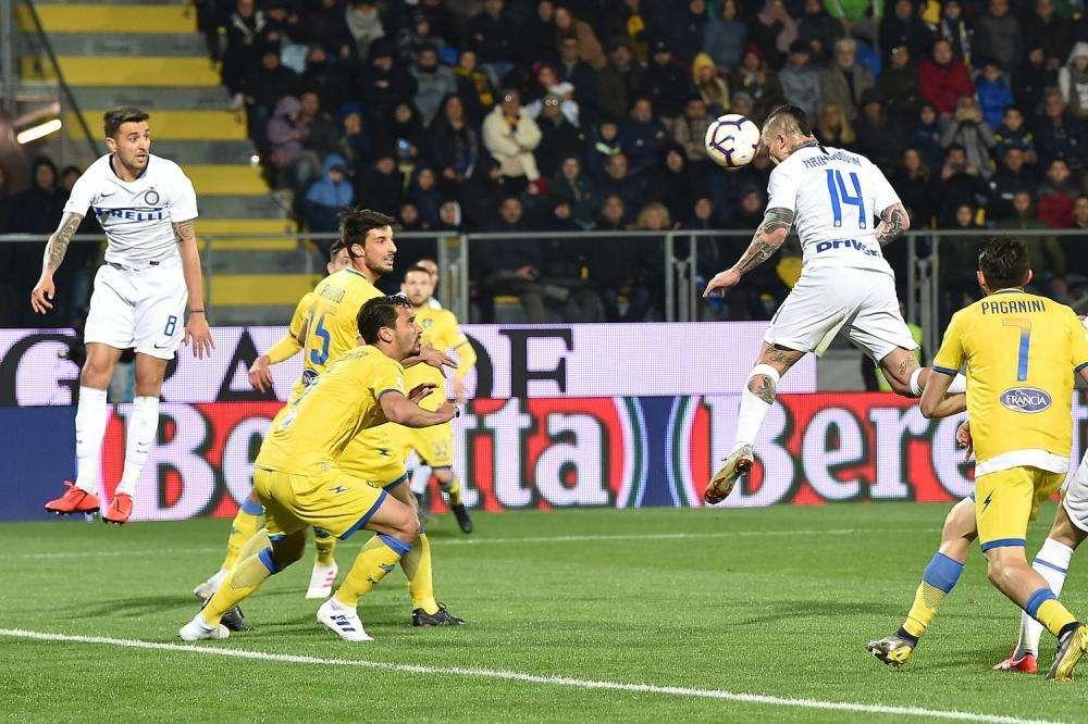 Serie A, Frosinone-Inter 0–2 alla fine del primo tempo