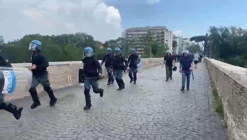 Finale Coppa Italia, un po' di tensione a Roma 