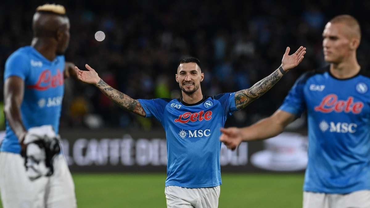 Napoli, Politano esulta sui social 
