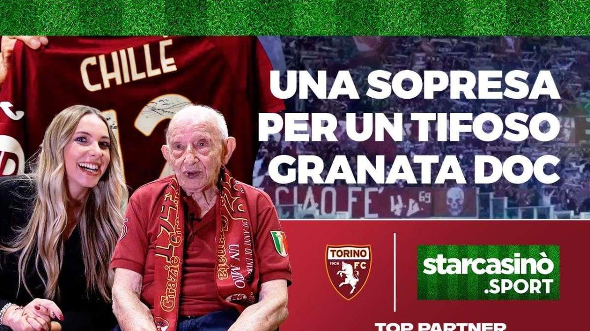 L’omaggio di StarCasinò Sport a Paolo Chillè, tifoso del Toro da oltre 70 anni