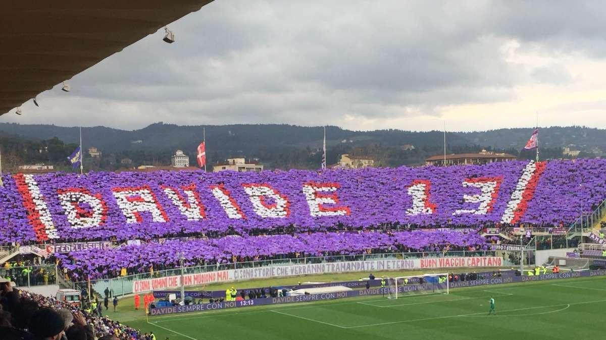 Fiorentina, inaugurato il murales dedicato ad Astori 