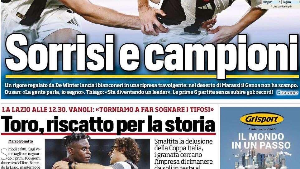 Tuttosport: “Toro, riscatto per la storia”