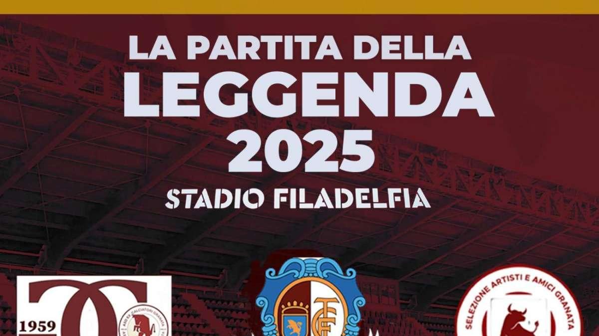 “La Partita della Leggenda” stadio Filadelfia 6 giugno 2025 ore 20,15: ecco le modalità di vendita del biglietti