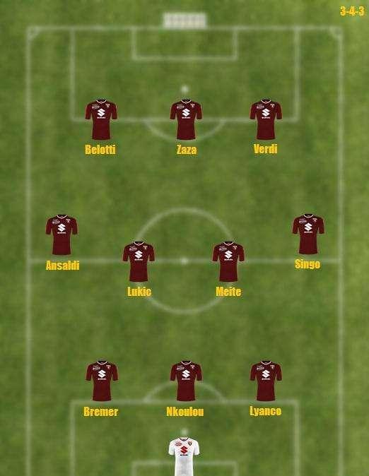 Probabile formazione Toro - Possibile esordio da titolare per Singo