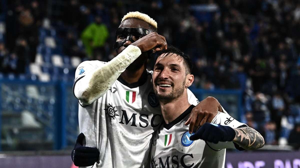 Serie A: il Napoli, dilaga a Sassuolo, 6-1. Osimhen show