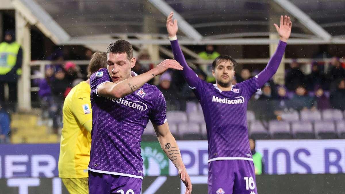 Fiorentina-Lazio 2-1 nel segno di Belotti, i viola allungano sul Toro
