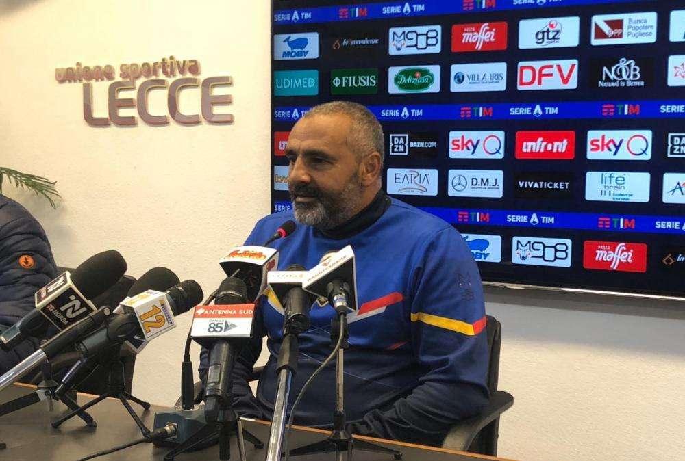 Lecce, Liverani: "Partita di andata lontana. I nuovi ci daranno una mano"