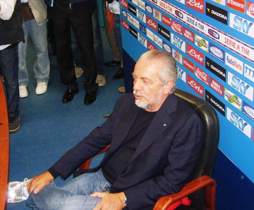 Napoli, De Laurentiis: "Non compreremo altri attaccanti" 