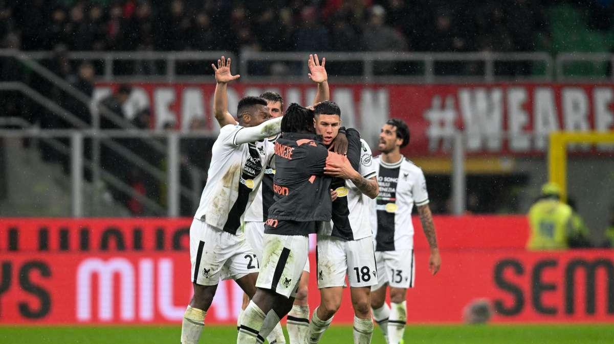 Udinese, in trasferta l'unico successo (di prestigio) della stagione