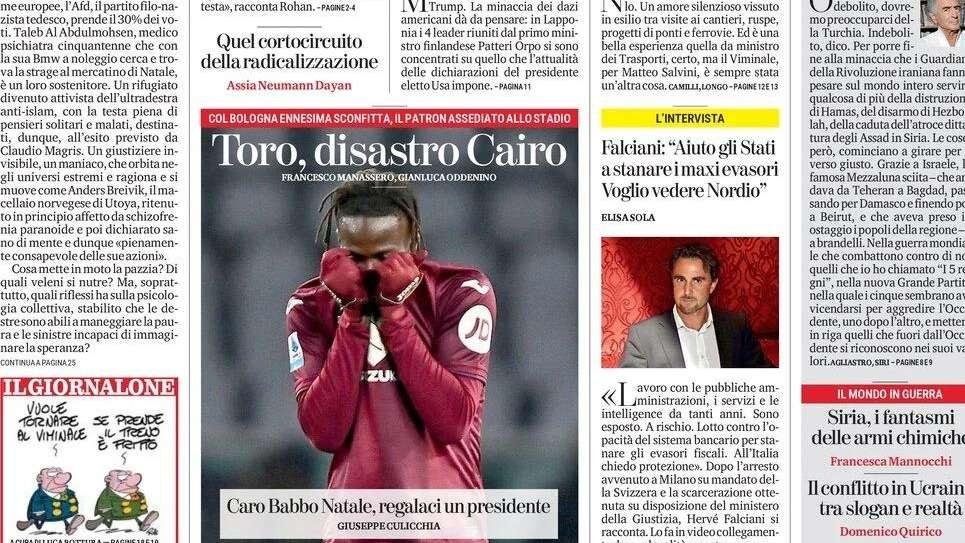 La Stampa: “Toro, disastro Cairo”