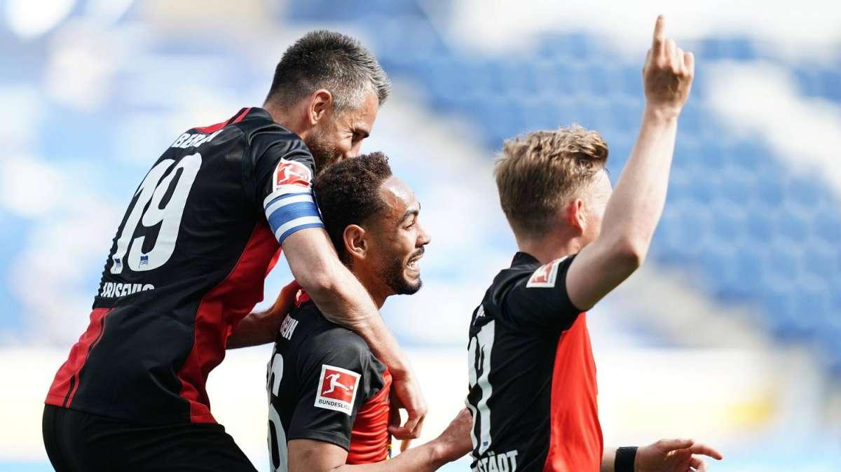 BUNDESLIGA - Hertha provokes with an advertising poster before derby