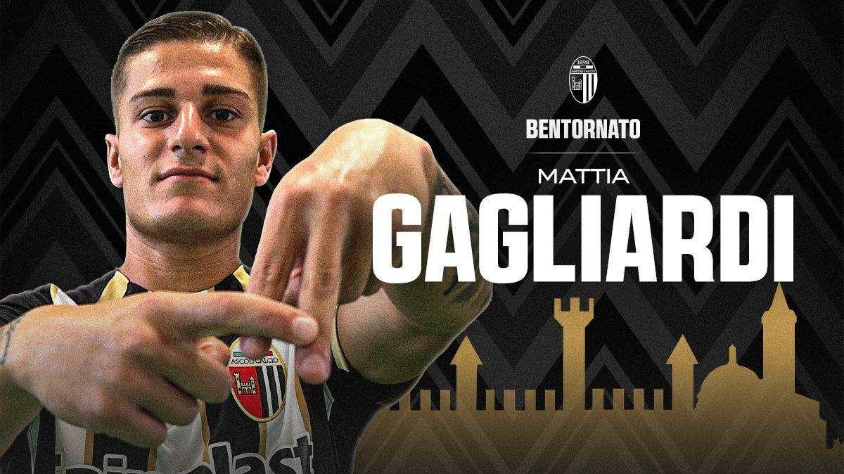 UFFICIALE - Ascoli, Galgliardi torna in bianconero 