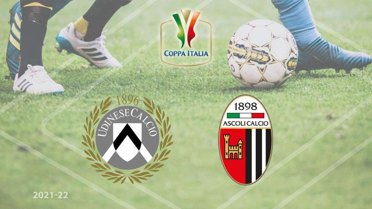Coppa Italia, l’ Udinese supera l’ Ascoli per 3 a 1