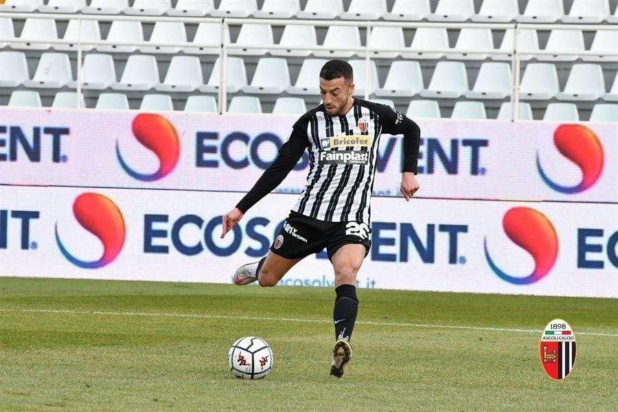 Entella-Ascoli, Bidaoui: "Buona partita, si è complicata in inferiorità numerica"