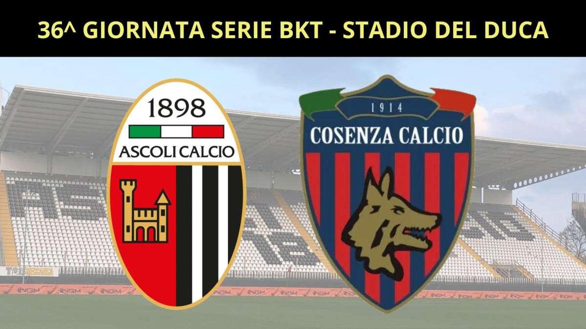 RIVIVI IL LIVE - ASCOLI-COSENZA 0-1: BRUTTA SCONFITTA PER IL PICCHIO