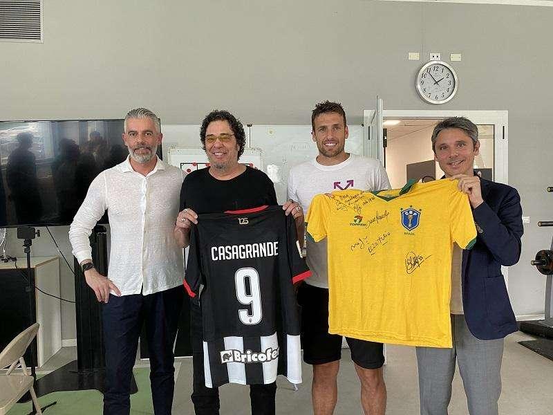Ascoli, allenamento con visita di Casagrande. E' tornato Nestorovski
