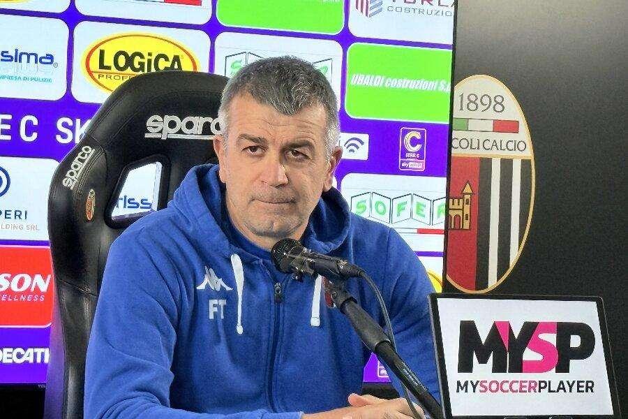 Ascoli, Tomei:  "Non sottovalutiamo il Pontedera, sarà una gara difficile"