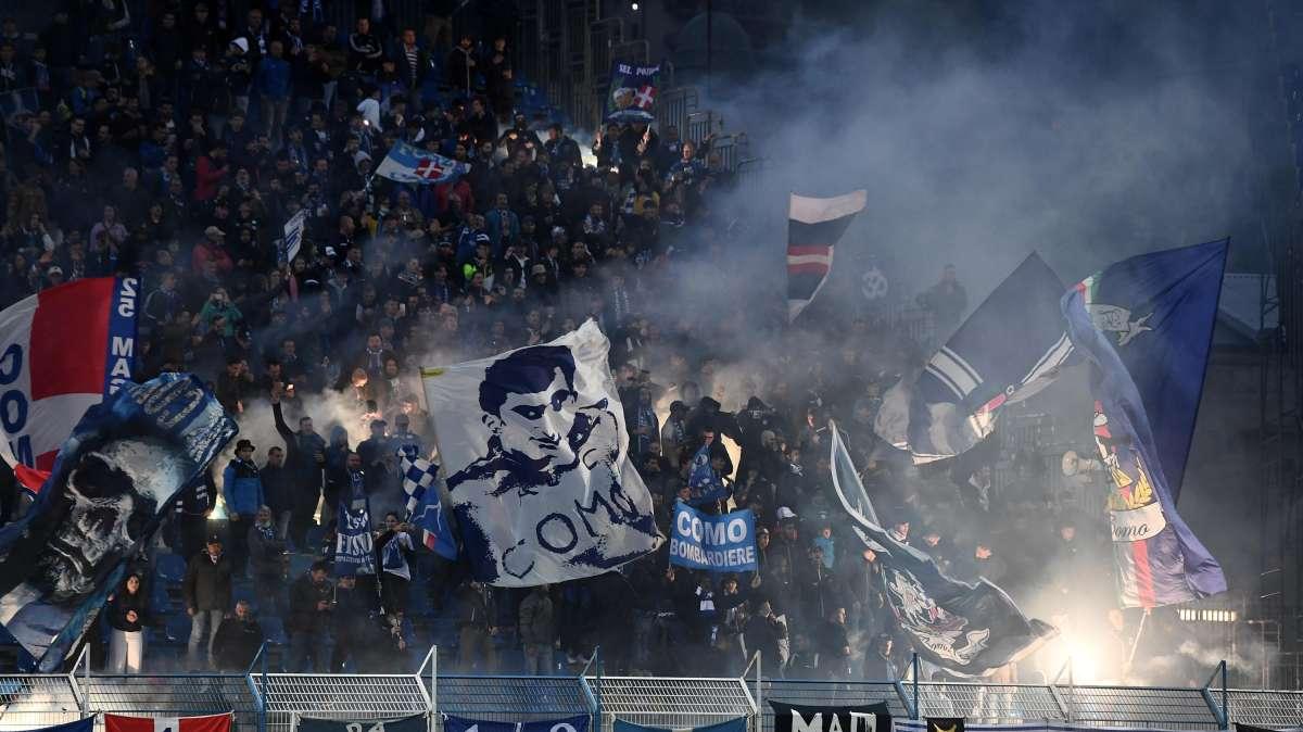 Como-Frosinone sospesa per mezzora: tifoso in coma