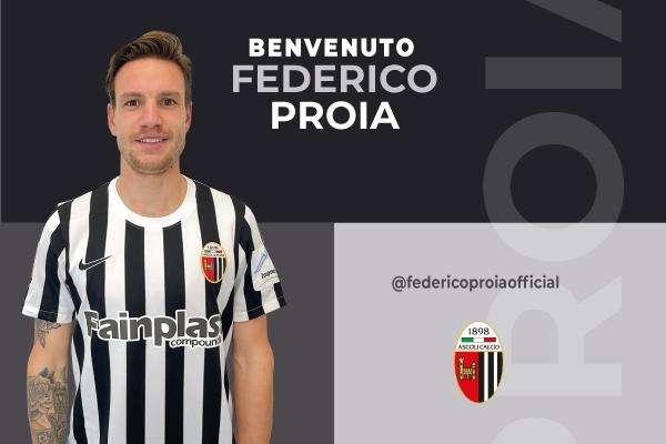 UFFICIALE - Federico Proia è un nuovo giocatore dell'Ascoli