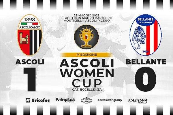 ASCOLI WOMEN CUP: ASCOLI-BELLANTE 1-0