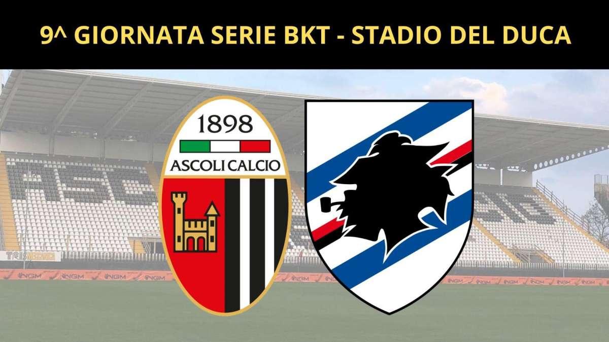 ASCOLI-SAMPDORIA 1-1: IL PICCHIO BUTTA VIA DUE PUNTI