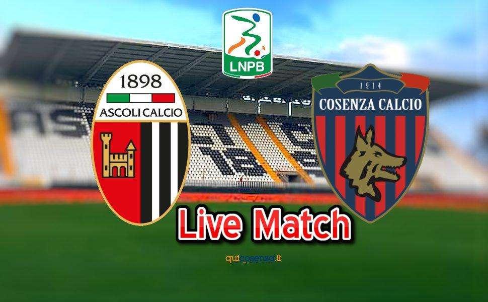 LIVE - ASCOLI 1 - COSENZA 0 - FINALE.