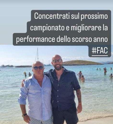 Pulcinelli e Bucchi insieme a Formentera: “Concentrati sul prossimo campionato per migliorare la performance della scorsa stagione”