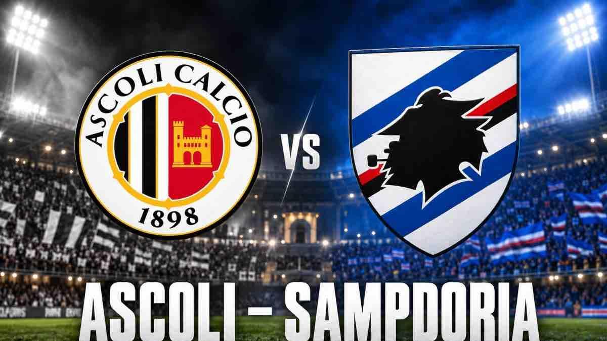 Ascoli-Sampdoria, bianconeri sulle ali dell’entusiasmo: le probabili formazioni del Del Duca