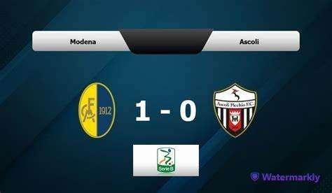 Modena - Ascoli 1 - 0: seconda sconfitta consecutiva per la squadra bianconera