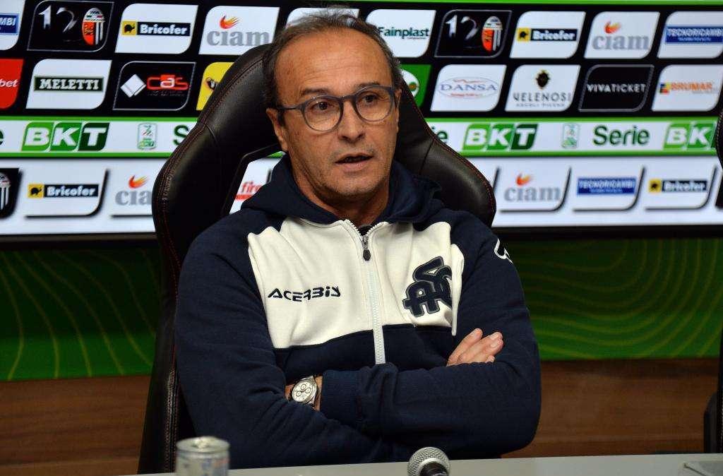 Ascoli-Spezia, Marino: "Non mi è piaciuto l'arbitraggio. Espulsione di Bidaoui? Bravo Troiano a buttarsi"