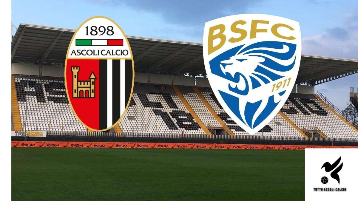 RIVIVI IL LIVE - ASCOLI-BRESCIA 2-3: Picchio recuperato e sconfitto, espulso Sottil