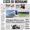 PRIMA PAGINA – L'Eco di Bergamo: "Atalanta, stagione al via"