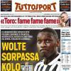PRIMA PAGINA – Tuttosport: "Wolte sorpassa Kolo"