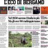 PRIMA PAGINA - L'Eco di Bergamo: "La Primavera vince la Supercoppa / Fiorentina ko 4-3"
