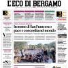 PRIMA PAGINA – L'Eco di Bergamo: "De Ketelaere rinvigorito dalla nazionale"