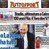 PRIMA PAGINA - Tuttosport:" Stadio, ultimatum a Cairo / 100 anni Fila: il Toro dov’è?"
