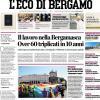 PRIMA PAGINA - L'Eco di Bergamo: Scalvini prolunga fino al 2031: "Qui in famiglia"