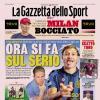 PRIMA PAGINA - Gazzetta dello Sport: "Milan bocciato"