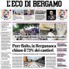 PRIMA PAGINA – L'Eco di Bergamo: "Intervento per Hien"