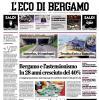 PRIMA PAGINA – L'Eco di Bergamo: "Bergamo e l'astensionismo In 28 anni cresciuto del 40%"