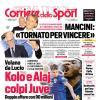 PRIMA PAGINA - Corriere dello Sport: "Kolo e Alaj colpi Juve"