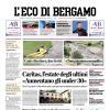 PRIMA PAGINA – L'Eco di Bergamo: "Atalanta, 35 milioni per l'esterno Rowe. Il Bologna resiste"