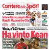 PRIMA PAGINA - Corriere dello Sport: "Scamacca elimina l’Hapoel (0-1)"